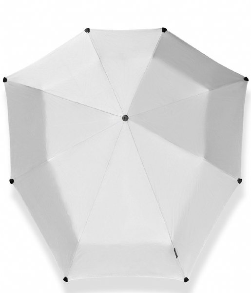 Senz Umbrella Mini foldable storm umbrella Shiny silver