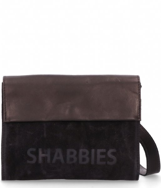 Shabbies Crossbody bag Crossbody Small Waxed Suede Polished waxed suede black