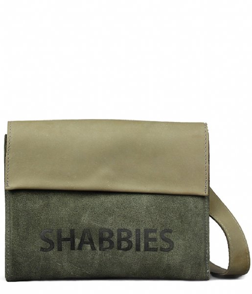 Shabbies Crossbody bag Crossbody Small Waxed Suede Polished waxed suede green 