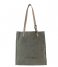 Shabbies  Shoppingbag Waxed Suede Polished  waxed suede green 