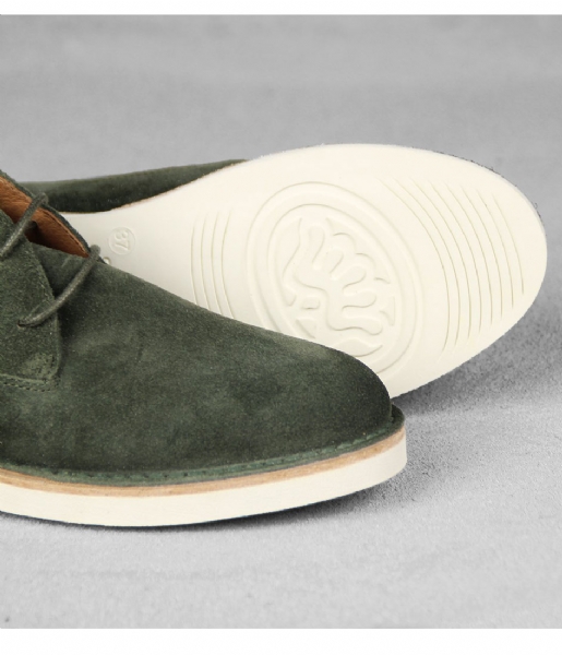 Shabbies Sneaker Ankle Boot Lace-Up suede dark olive