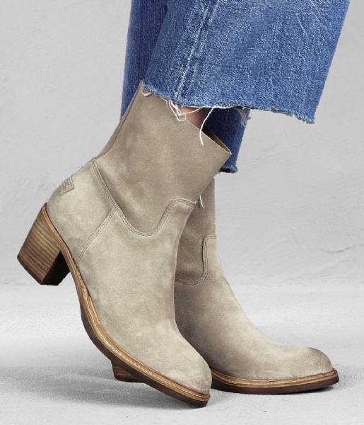 Shabbies  Ankle Boot Midi Suede taupe
