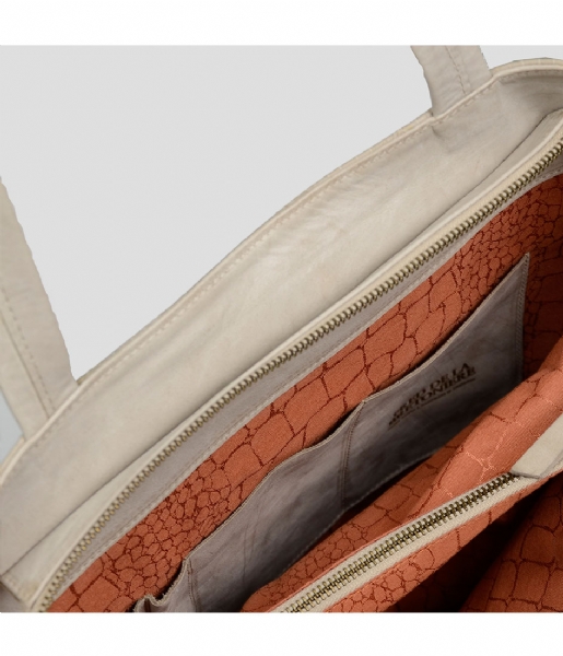 Fred de la Bretoniere Shopper Shoppingbag Large Polished Leather polished taupe