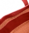 Fred de la Bretoniere Shopper Summer Bag Medium Natural Woven natural woven red