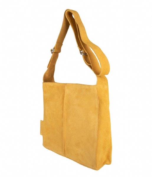 Shabbies Crossbody bag Shoulderbag Medium Suede yellow