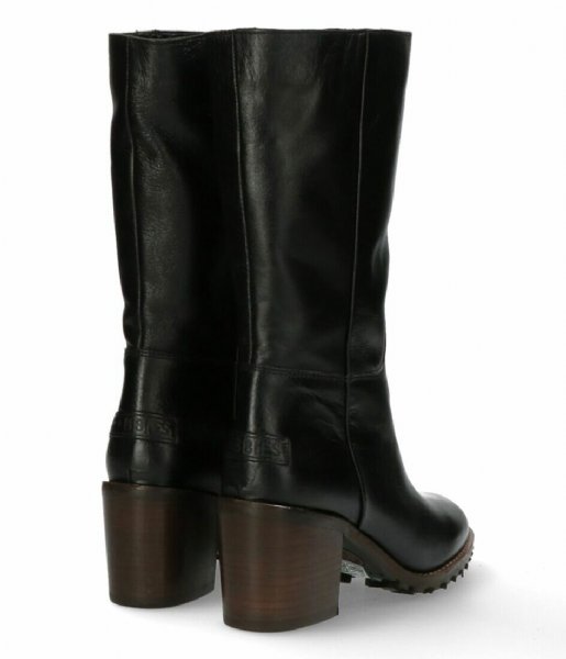 Shabbies Boots Boot Shiny Grain Leather Black