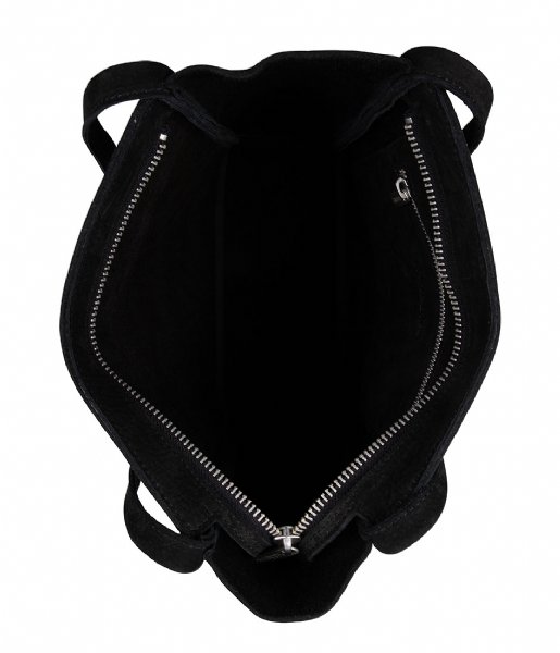 Shabbies Shoulder bag Shoulderbag M Nubuck Leather Black
