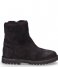 Shabbies  Ankle Boot Wool Lining Waxed Suede black
