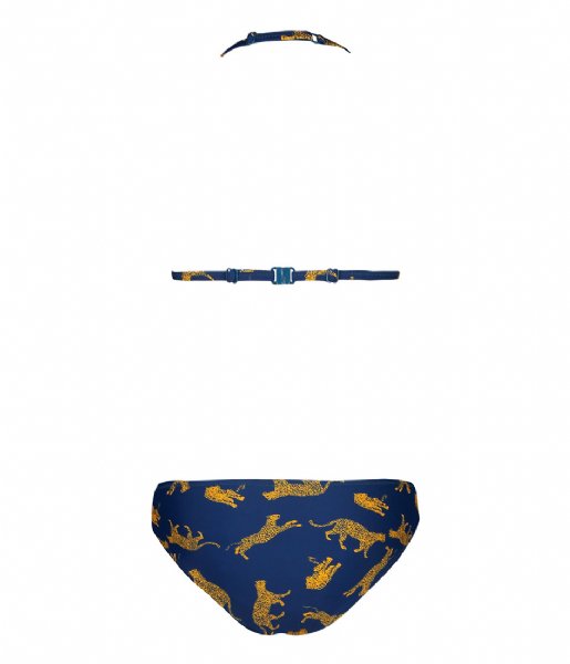 Shiwi Bikini Girls Triangle Bikini Leopard teal blue