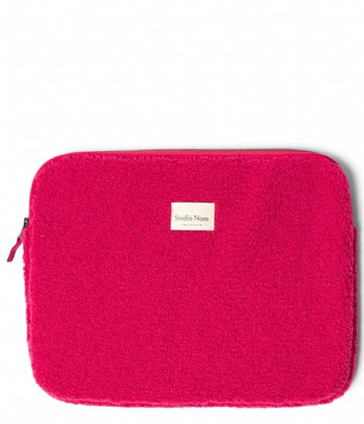 Studio Noos Laptop Sleeve Teddy Laptop Sleeve 15 inch Pink