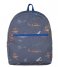 The Little Green Bag Everday backpack Backpack Airplaines Medium Dark Blue (820)