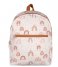The Little Green Bag Everday backpack Backpack Rainbows Medium Off White (201)