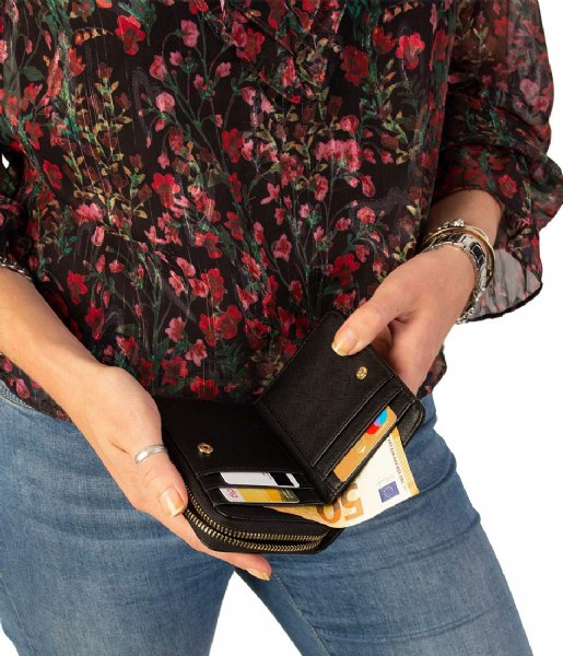 The Little Green Bag Zip wallet Wallet Colm Black