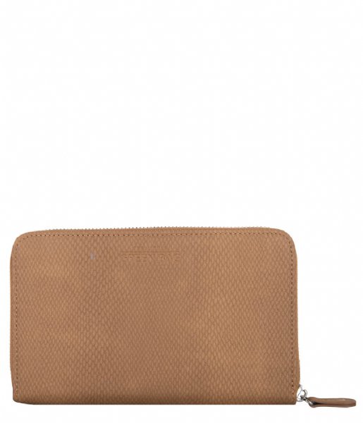 The Little Green Bag Zip wallet Purse Denia Camel (370)