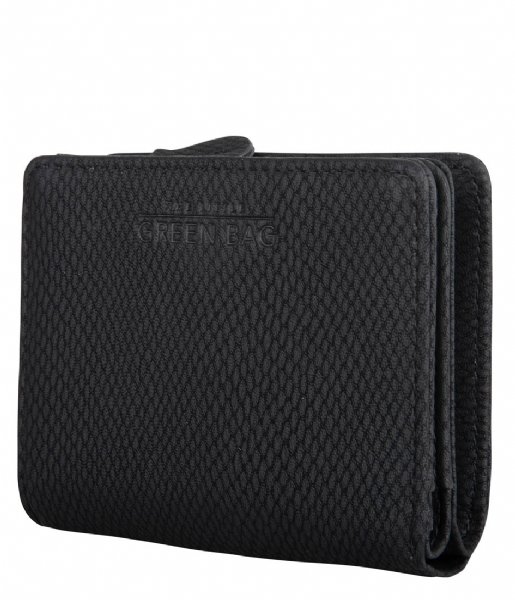 The Little Green Bag Zip wallet Purse Elda Misty Black (101)