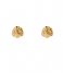 The Little Green Bag Earring Leaf Studs X My Jewellery gold colored