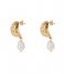 The Little Green Bag Earring Nugget Freshwater Studs X My Jewellery gold colored