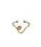 The Little Green Bag Ring Wave Ring X My Jewellery gold