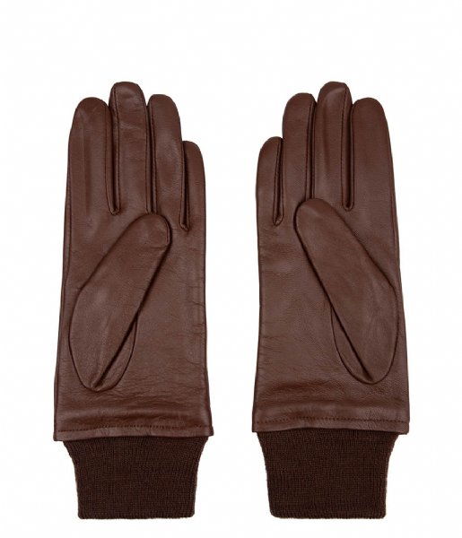 The Little Green Bag  Leather Touchscreen Gloves Skopun Auburn (508)