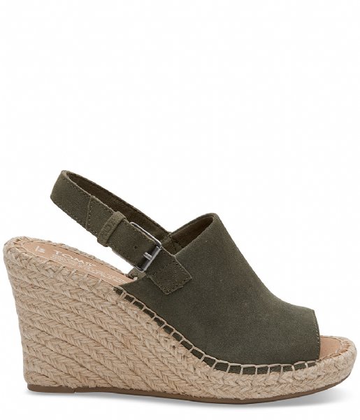 TOMS Sandal Monica Wedge pine suede (10011847)
