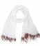 Unmade Copenhagen Scarf Pleated Feather Scarf white