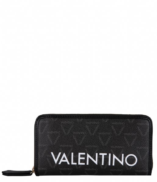 Valentino Bags Zip wallet Liuto Portemonnee Nero/Multicolor