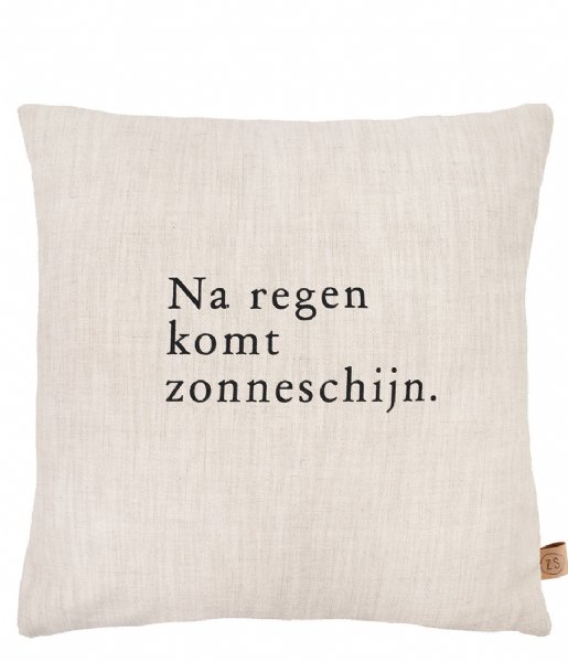 Zusss Decorative pillow Kussen Na Regen 45X45cm Peper & Zout