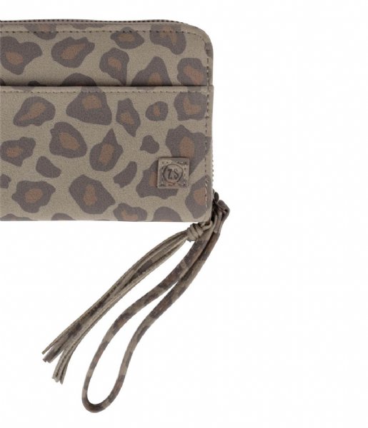 Zusss Zip wallet Leuke Portemonnee leopard zand