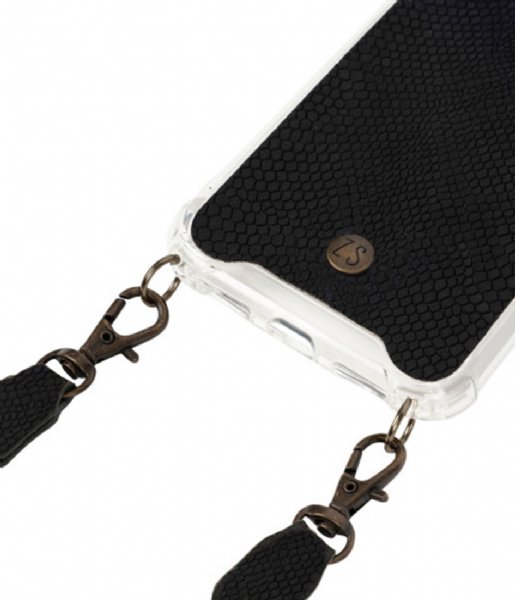 Zusss Smartphone cover Telefoonhoesje Met Koord Iphone X zwarte scub