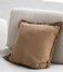 Zusss Decorative pillow Kussen Met Franjes 45X45cm Kaki