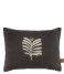 Zusss Decorative pillow Kussen Blad 35X25cm Grafietgrijs