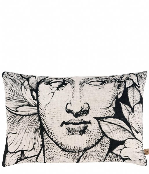 Zusss Decorative pillow Limited Kussen Hoofd Vrouw 60X40cm Krijt