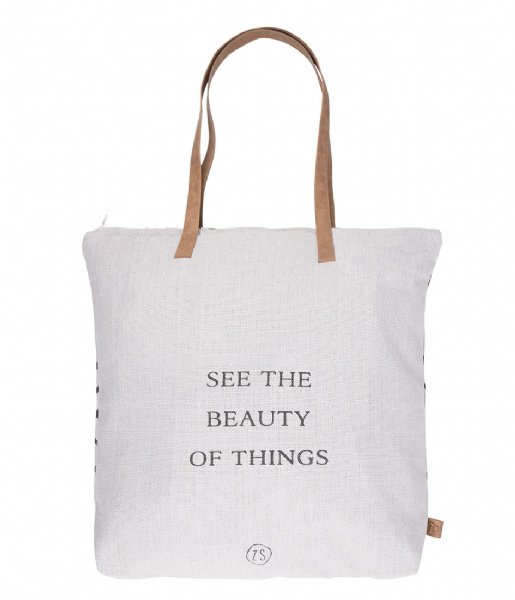Zusss Shopping bag Hippe Boodschappentas Beauty Of Things Krijt
