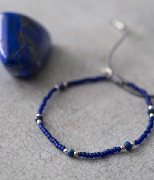 A Beautiful Story Bracelet Friendly Lapis Lazuli Silver Bracelet lazuli silver colored (BL24810)