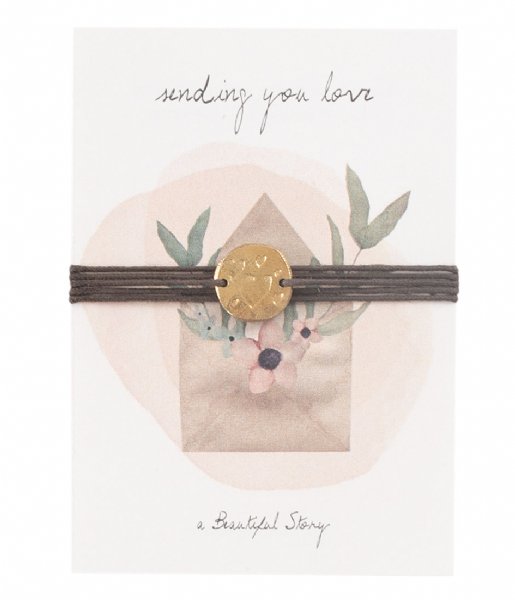 A Beautiful Story Bracelet Jewelry Postcard Envelope grey (JP00025)