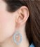 A Beautiful Story Earring Faith Blue Lace Agate Silver Plated Earring silver plated (BL22579)