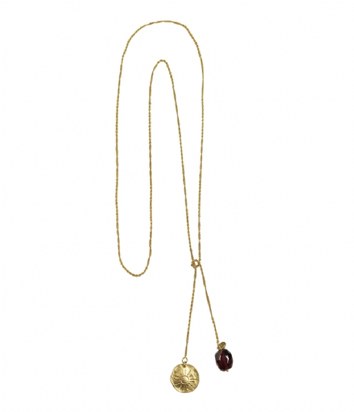 A Beautiful Story Necklace Magic Garnet Necklace gold (21658)