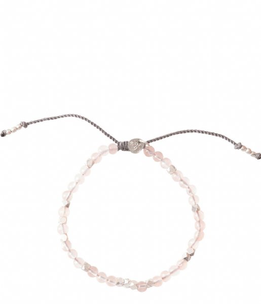 A Beautiful Story Bracelet Majestic Rose Quartz Silver Plated Bracelet silver plated (BL24132)