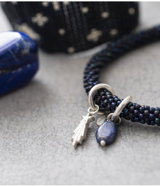 A Beautiful Story Bracelet Jacky Multi Color Lapis Lazuli Bracelet silver plated (BL24815)