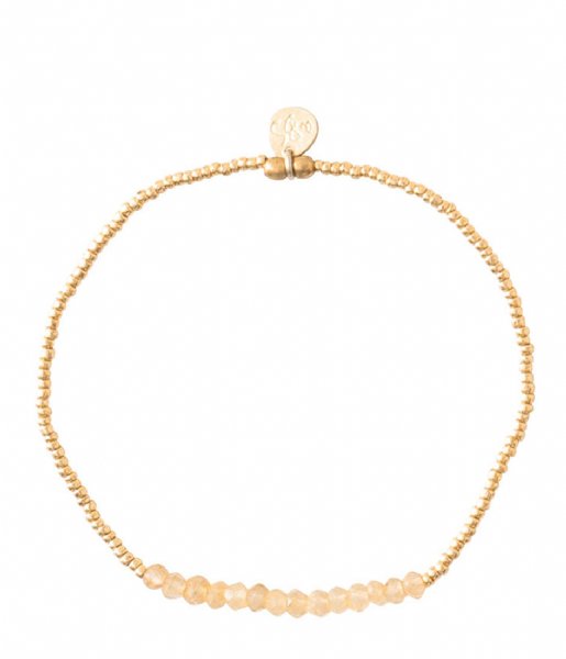 A Beautiful Story Bracelet Refined Citrine Gold Plated Bracelet gold plated (BL25135)