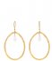 A Beautiful Story Earring Ellipse Moonstone Gold plated white