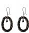 A Beautiful Story Earring Faith Black Onyx Silver Plated Earring silver plated (BL22897)