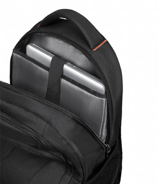 American Tourister Laptop Backpack At Work Laptop Backpack 15.6 Inch Black/Orange (1070)