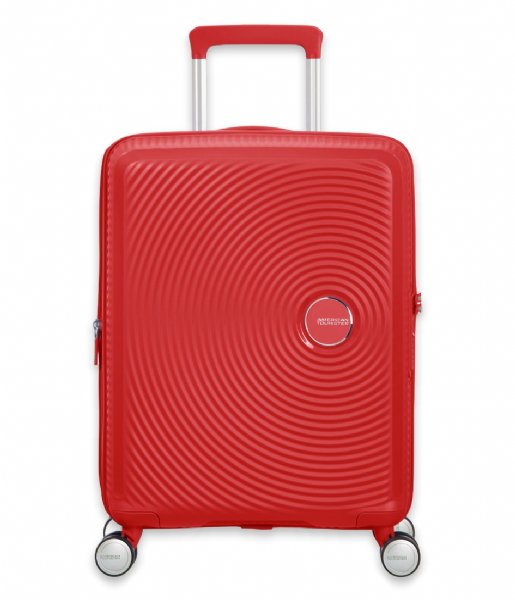American Tourister Hand luggage suitcases Soundbox Spinner 55/20 Expandable Coral Red (1226)