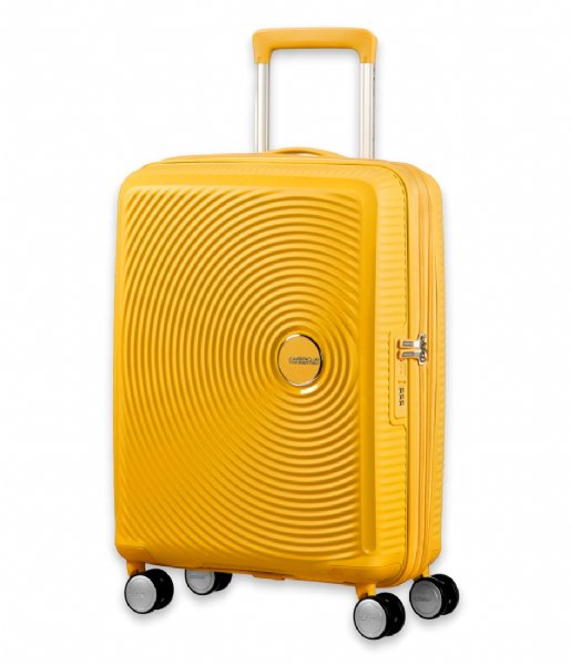 American Tourister Hand luggage suitcases Soundbox Spinner 55/20 Expandable Golden Yellow (1371)