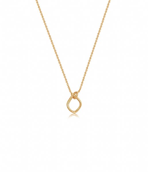 Ania Haie Necklace Forget me Knot Necklace Goudkleurig