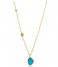 Ania Haie Necklace AH N014-02G 925 Sterling Zilver Mineral Glow Zilver geelgoudverguld