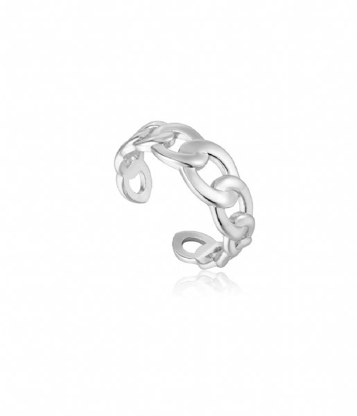 Ania Haie Ring AH R021-01H 925 Sterling Zilver Chain Reaction Zilver