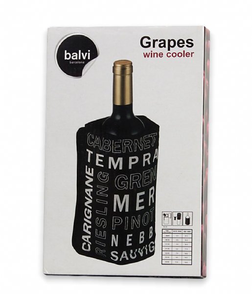 Balvi Kitchen Wine cooler Case Grapes Black