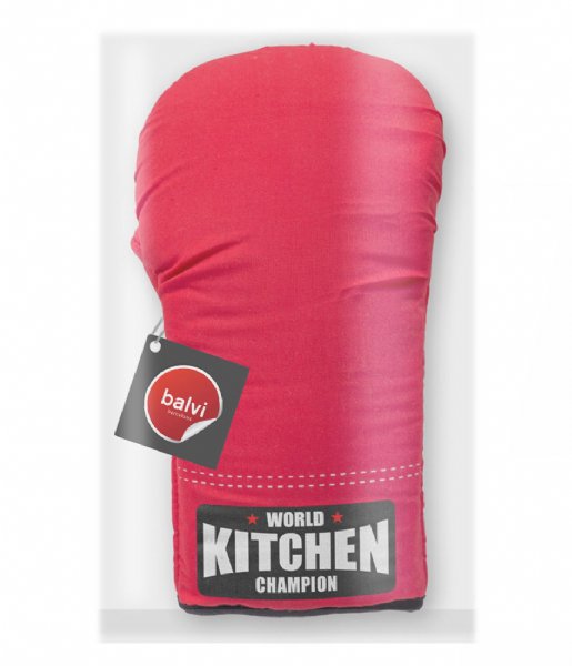 Balvi Kitchen Oven Mitt Boxing Champ Red